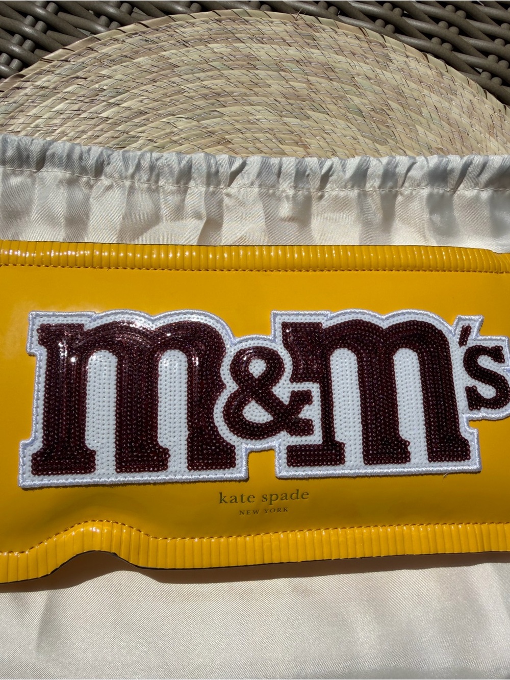 kate spade Yellow M&M's Logo Pouch - Picture 3 of 10